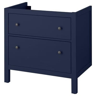 HEMNES Sink cabinet with drawers, blue, 30x32 3/8 "