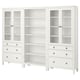 HEMNES Storage combination w doors/drawers, white stain, 106 1/4x77 1/2 "