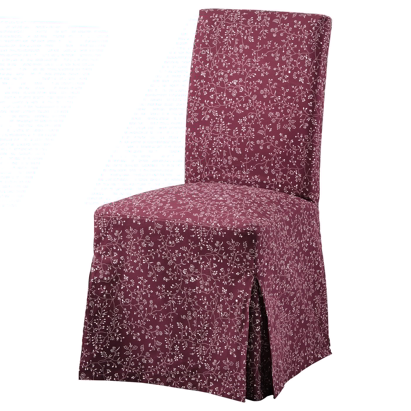 HENRIKSDAL Chair cover, long Ryrane dark red IKEA