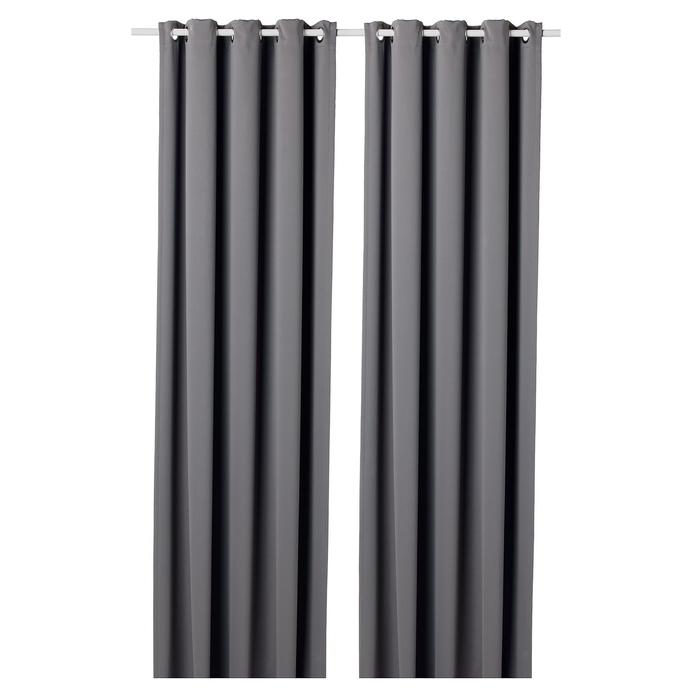 Hilleborg Blackout Curtains 1 Pair Gray Ikea