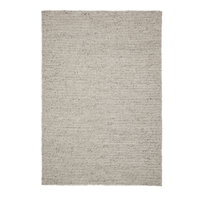 HJORTSVANG Rug, handmade/off-white, 5 ' 3 "x7 ' 7 "