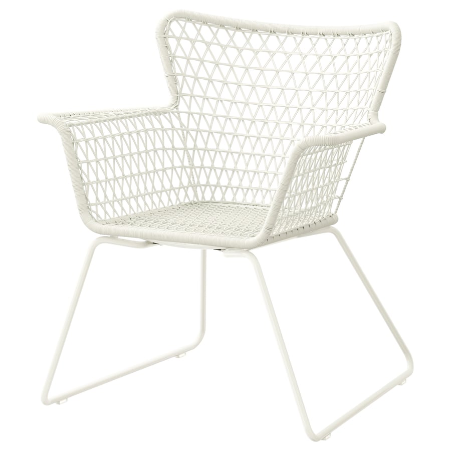 HÖGSTEN armchair, outdoor, white IKEA CA