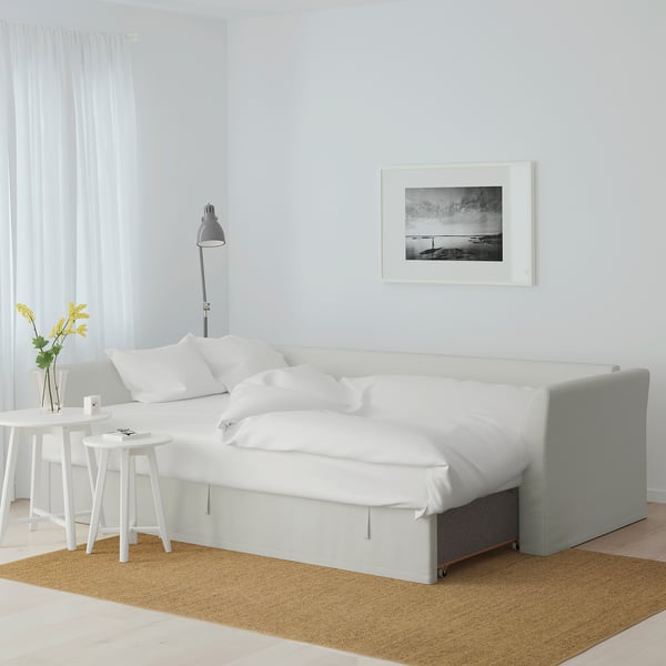 HOLMSUND Corner sofabed Orrsta light whitegray IKEA