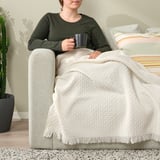 HORNMAL Throw, off-white, 51x67 "