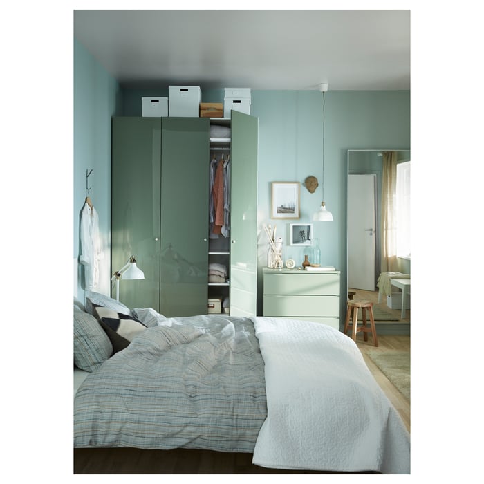 HOVET Mirror, aluminum, 303/4x771/8" (78x196 cm) IKEA