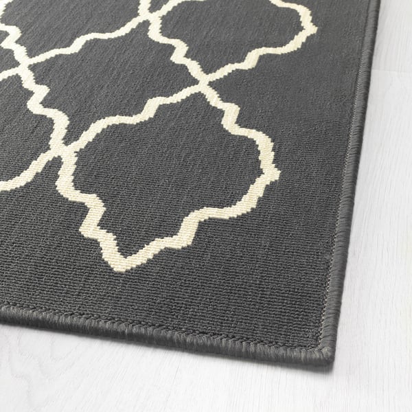 HOVSLUND rug, low pile, dark gray, 200x300 cm (6'7"x9'10") IKEA CA