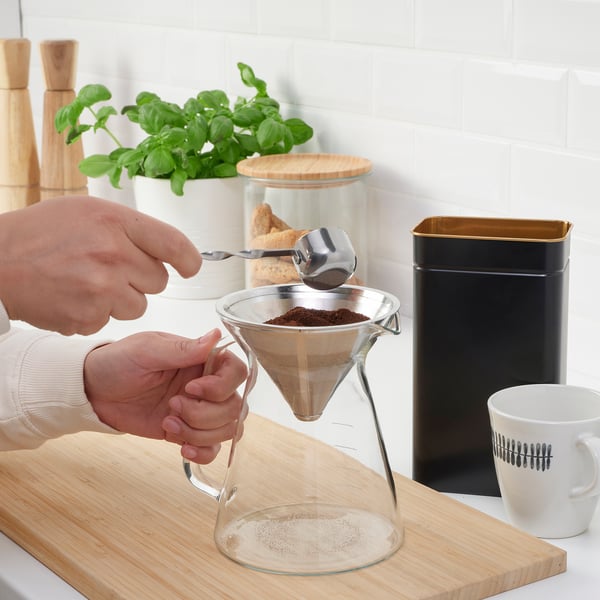 HUVUDTÅG Coffee measuring scoop, stainless steel