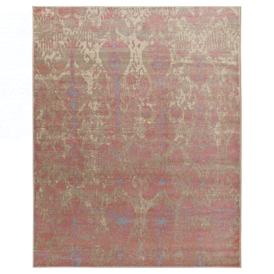 HVIDING rug, low pile, red/gray, 240x300 cm (7'10"x9'10") IKEA CA