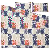 HYLSNEJLIKA Duvet cover and pillowcase(s), multicolor, King