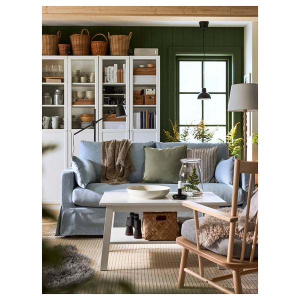 HYLTARP Loveseat, Kilanda pale blue