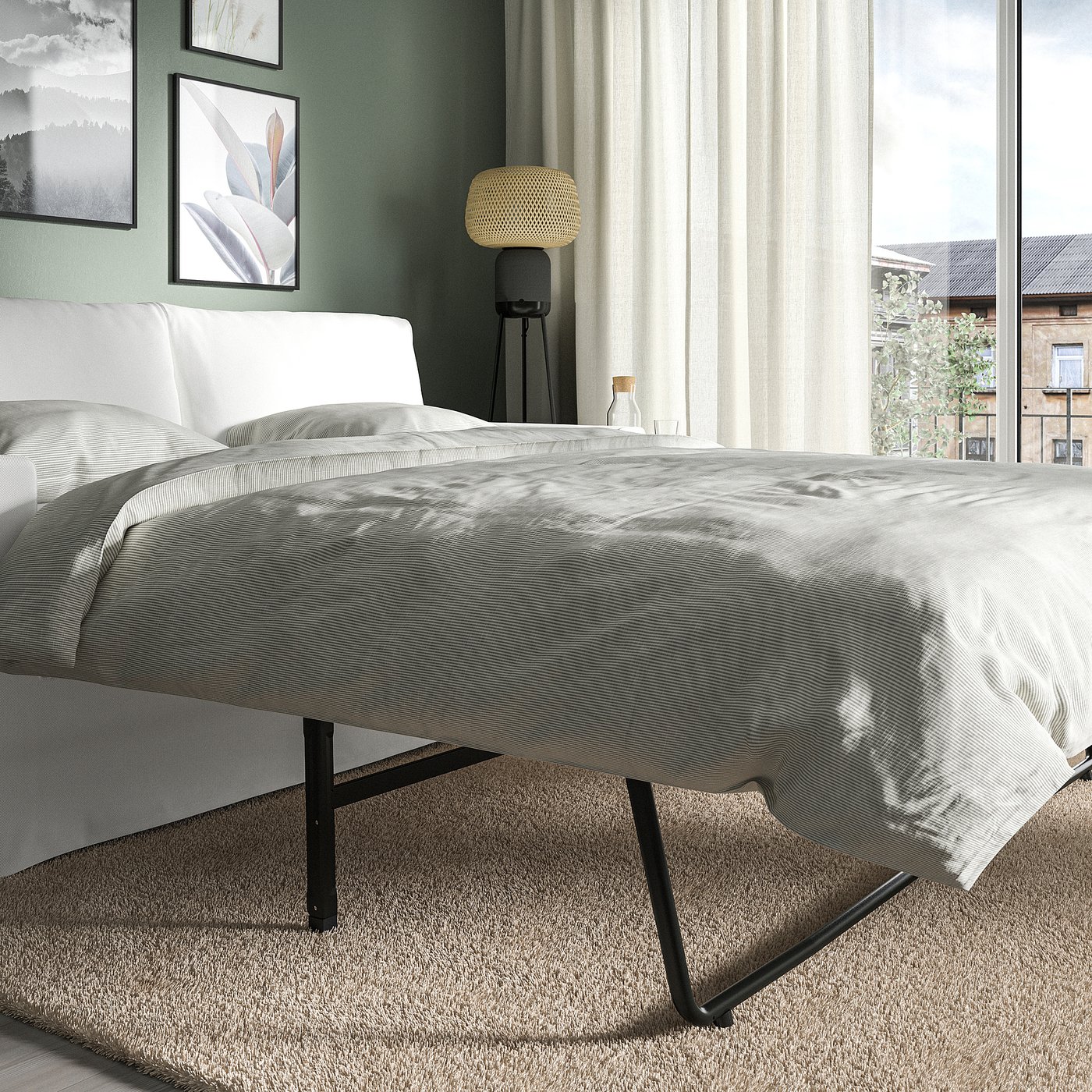HYLTARP Sofabed Hallarp White - Comfort & Style