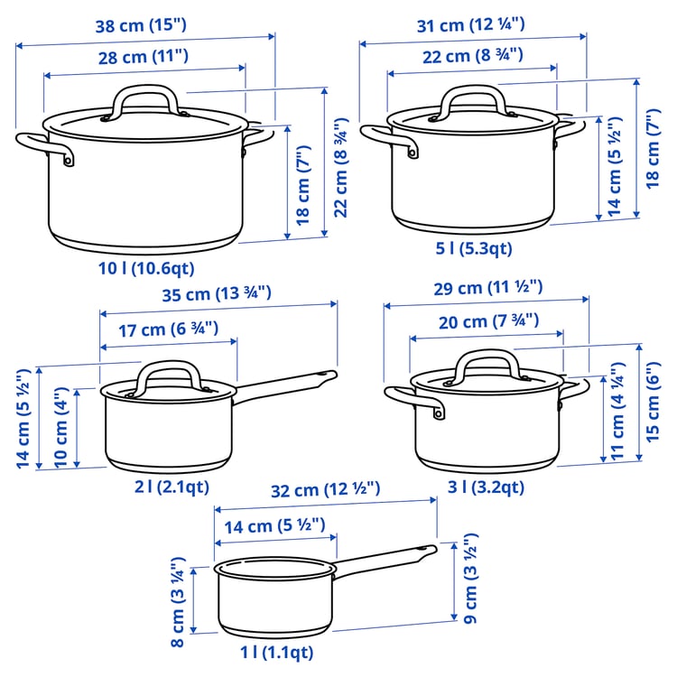 IKEA 365 9 piece Cookware Set Stainless Steel IKEA CA ikea-365-9-piece-cookware-set-stainless-steel-ikea-ca