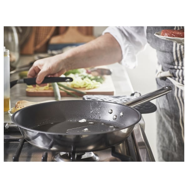 IKEA 365+ Frying pan, stainless steel/nonstick coating, 24 cm (9") IKEA CA