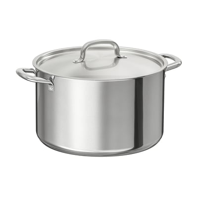 IKEA 365+ Pot with lid, stainless steel, 11 qt