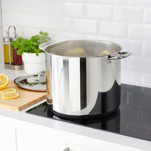 IKEA 365+ Pot with lid, stainless steel, 16 qt