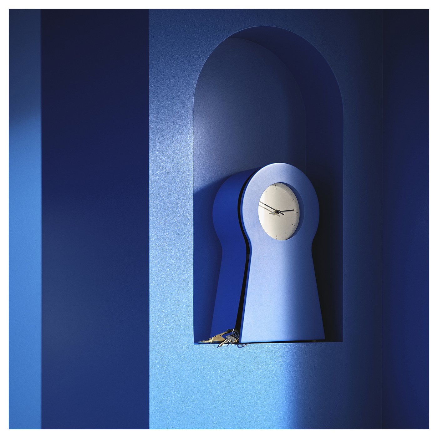 IKEA PS 1995 clock, blue, 48 cm (19