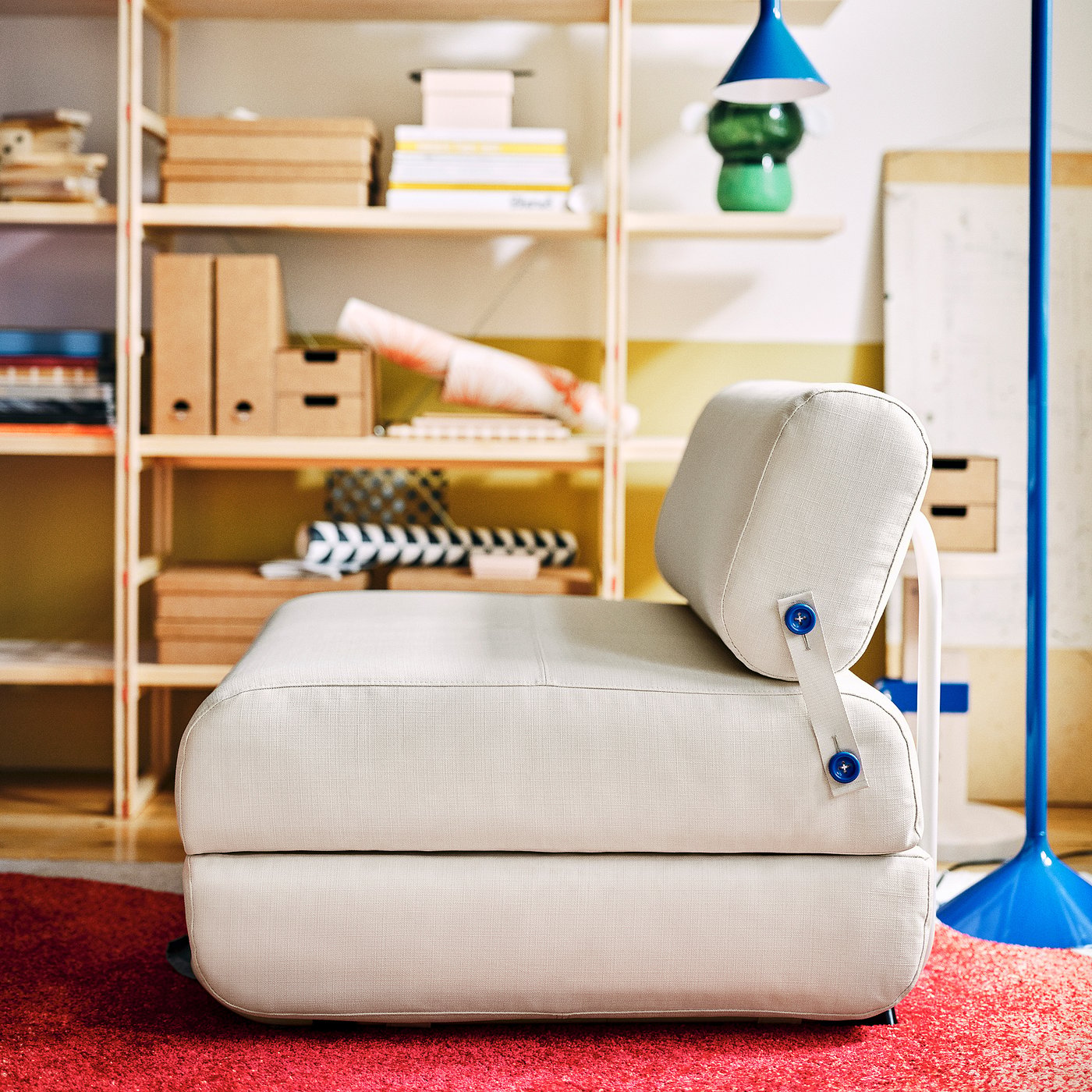 IKEA PS 2026 chair bed, Skiftebo light gray-beige - IKEA CA