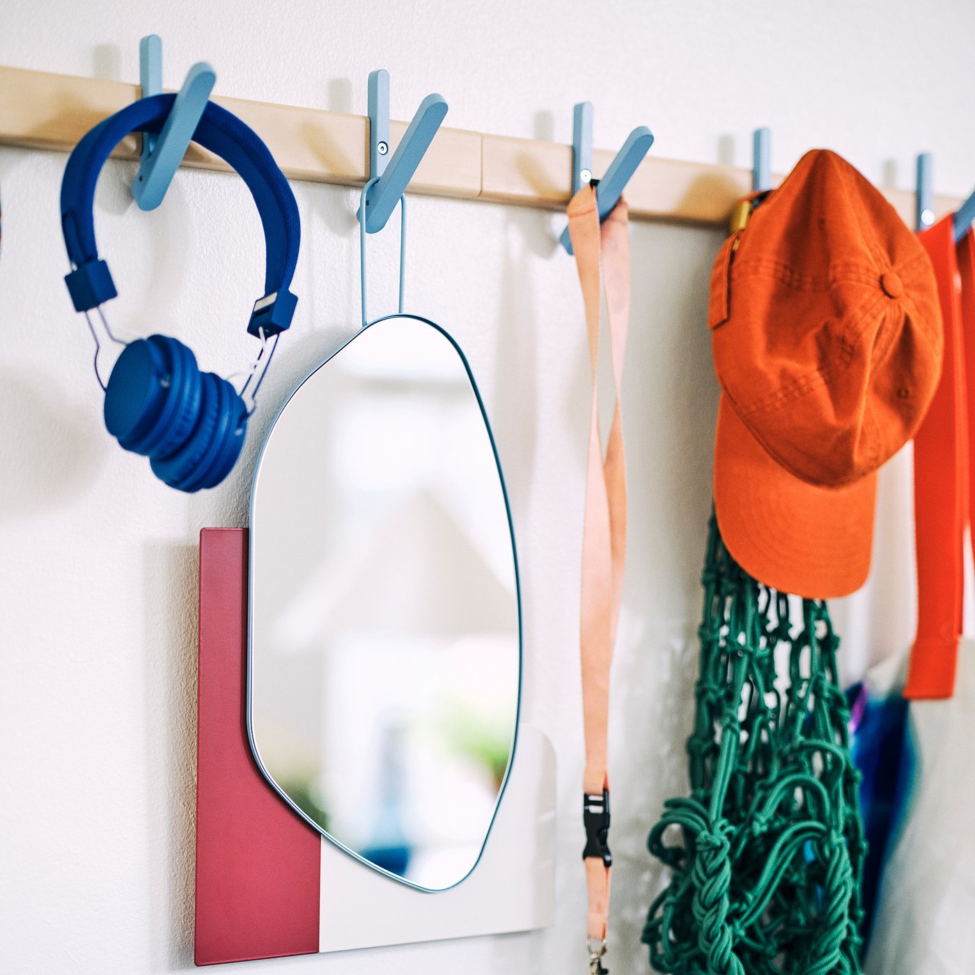 IKEA PS 2026 rack with 5 hooks, solid birch - IKEA CA