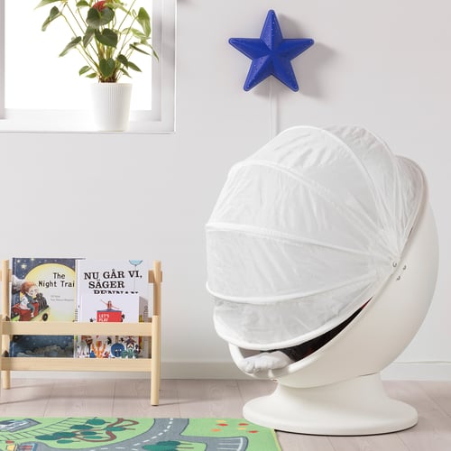 IKEA PS LÖMSK Swivel armchair, white/red - IKEA CA