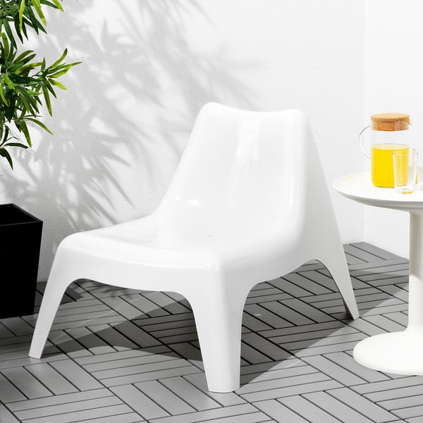 IKEA PS VÅGÖ Chair, outdoor - white - IKEA