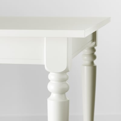 INGATORP / INGOLF Table and 6 chairs, white/white, 61/84 5/8 "