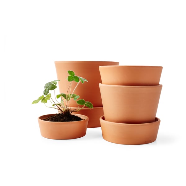 Ingefara Plant Pot With Saucer Outdoor Terracotta 4 12 Cm Ikea