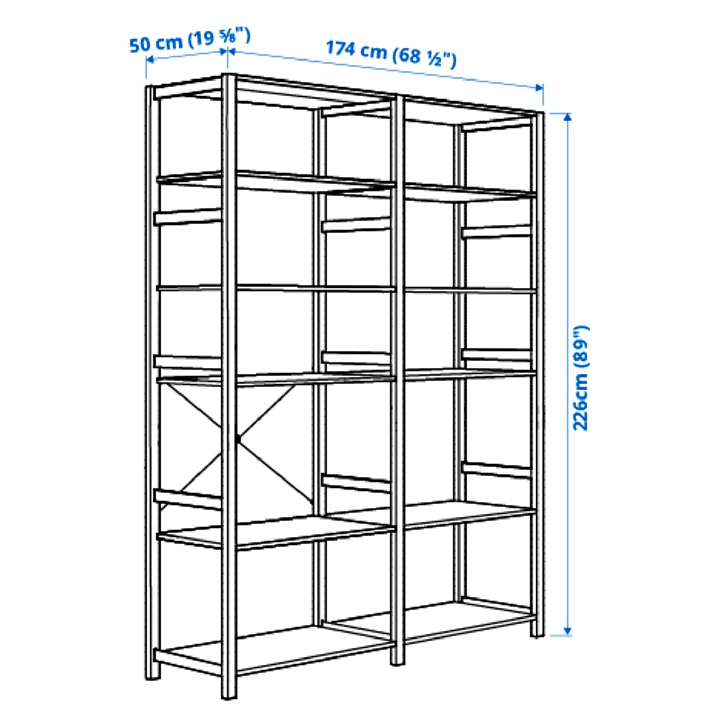専用です！IKEA  IVAR IVAR 3 sections/shelves pine - IKEA