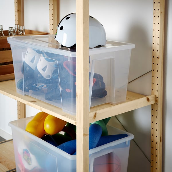 IVAR Shelving unit, with 6 shelves/pine, 35x19 5/8x89 "