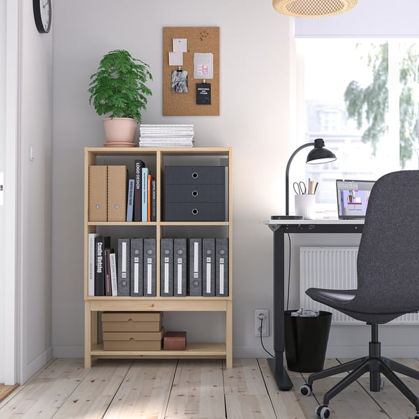 IVAR Shelving unit with underframe, 31 1/2x11 3/4x47 1/4 "