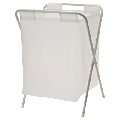 JÄLL Laundry bag with stand, white, 13 gallon