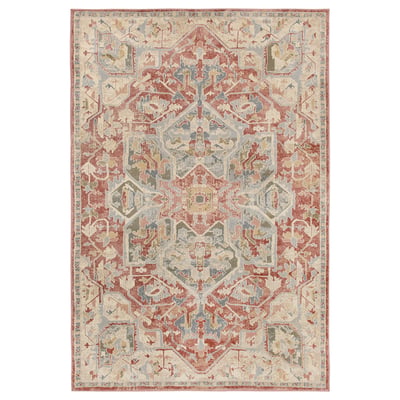 JÄRNVÄG Rug, low pile, ornament pattern pink/beige, 4 ' 4 "x6 ' 5 "