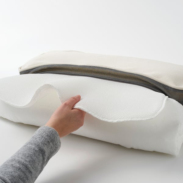 JÄRPÖN/DUVHOLMEN back cushion, outdoor, white, 62x44 cm (243/8x173/8") IKEA CA