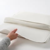 JÄRPÖN/DUVHOLMEN Chair pad, outdoor, white, 19 5/8x19 5/8 "