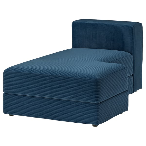 JÄTTEBO Chaise lounge module, right, Samsala dark blue