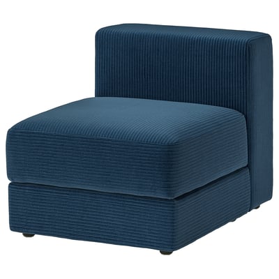 JÄTTEBO Cover 1-seat module with storage, Samsala dark blue