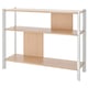 JÄTTESTA Side table, white/light bamboo, 37 3/8x11 3/4 "