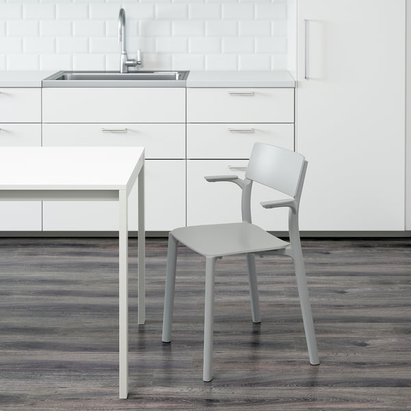 JANINGE Armchair, gray IKEA