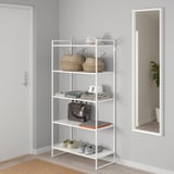 JONAXEL Shelf unit, white, 31 1/2x15x63 "
