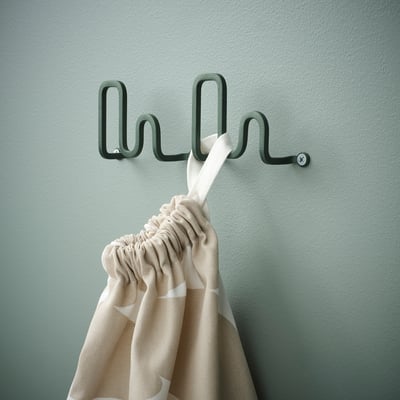 JORDMÅNEN Hook, dark gray-green