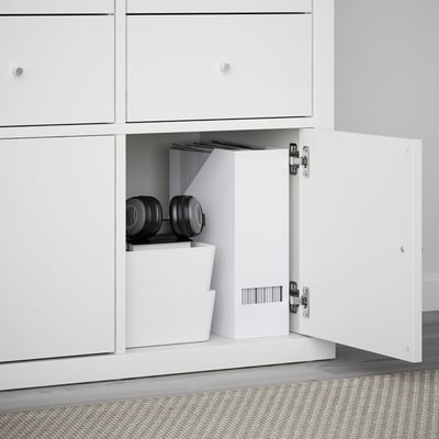 KALLAX Insert with door, white, 13x13 "