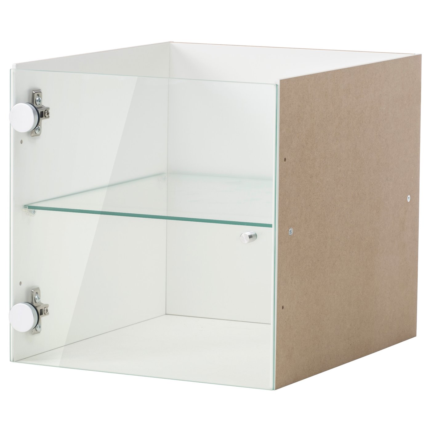 KALLAX insert with glass door, white, 33x33 cm (13x13