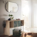 KALLAX Shelf unit, white stained oak effect, 30 1/8x57 5/8 "