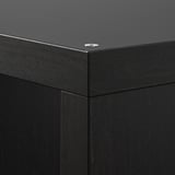 KALLAX Shelf unit with 2 inserts, with 4 drawers/black-brown, 57 5/8x16 3/8 "