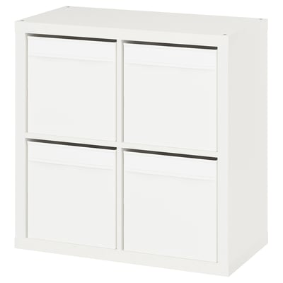 KALLAX Shelving unit, white/Dröna white, 30 1/8x15 3/8x30 1/8 "