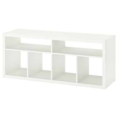 KALLAX TV bench, white, 57 3/4x23 1/2 "