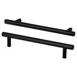 KALLRÖR Handle, stainless steel/black, 8 3/8 "