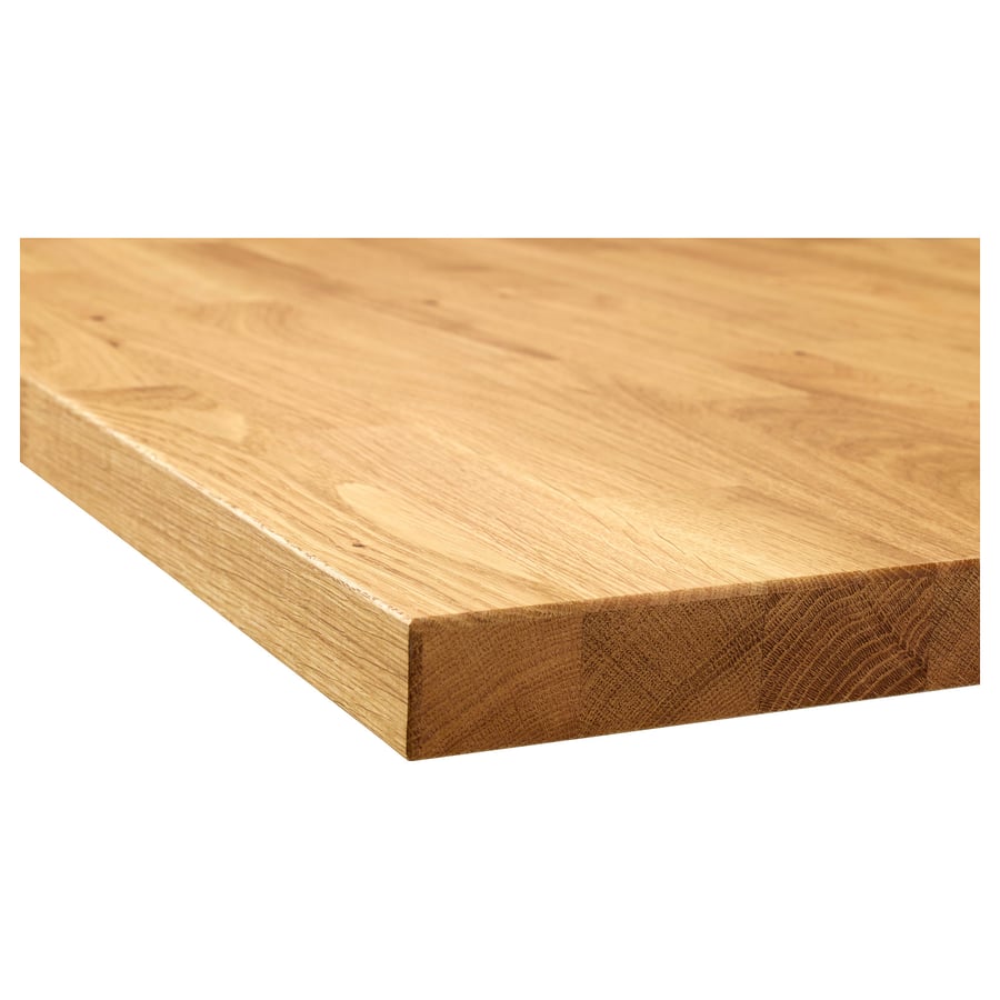 KARLBY countertop for kitchen island, oak/veneer, 188x106.7x3.8 cm