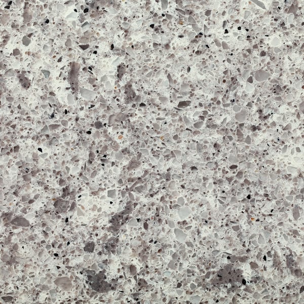 KASKER Custom countertop, light gray/dark gray mineral effect/quartz, 1 1/8 "