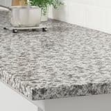 KASKER Custom countertop, light gray/dark gray mineral effect/quartz, 1 1/8 "