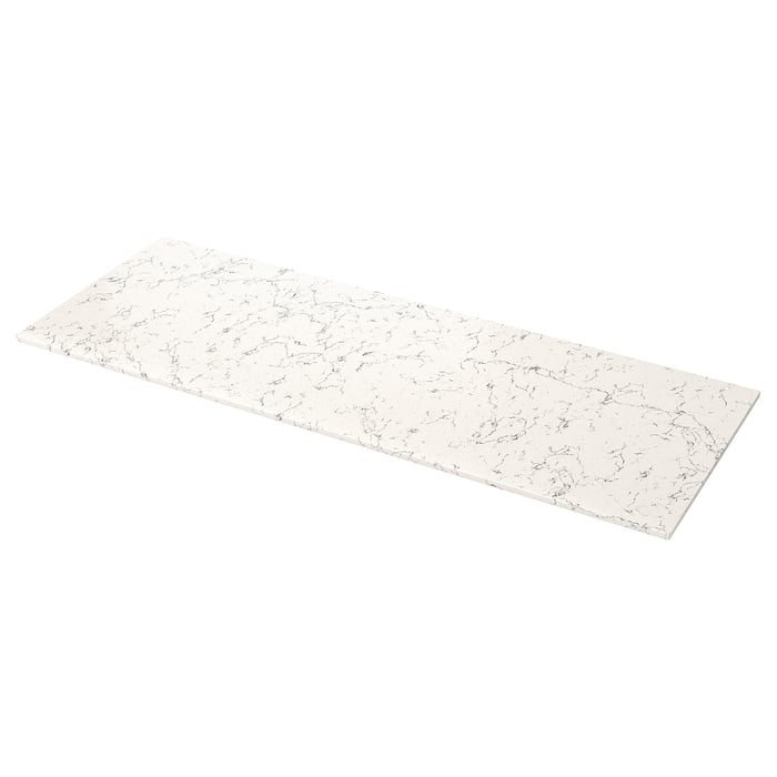 KASKER Custom countertop offwhite gray marble effect/quartz IKEA CA